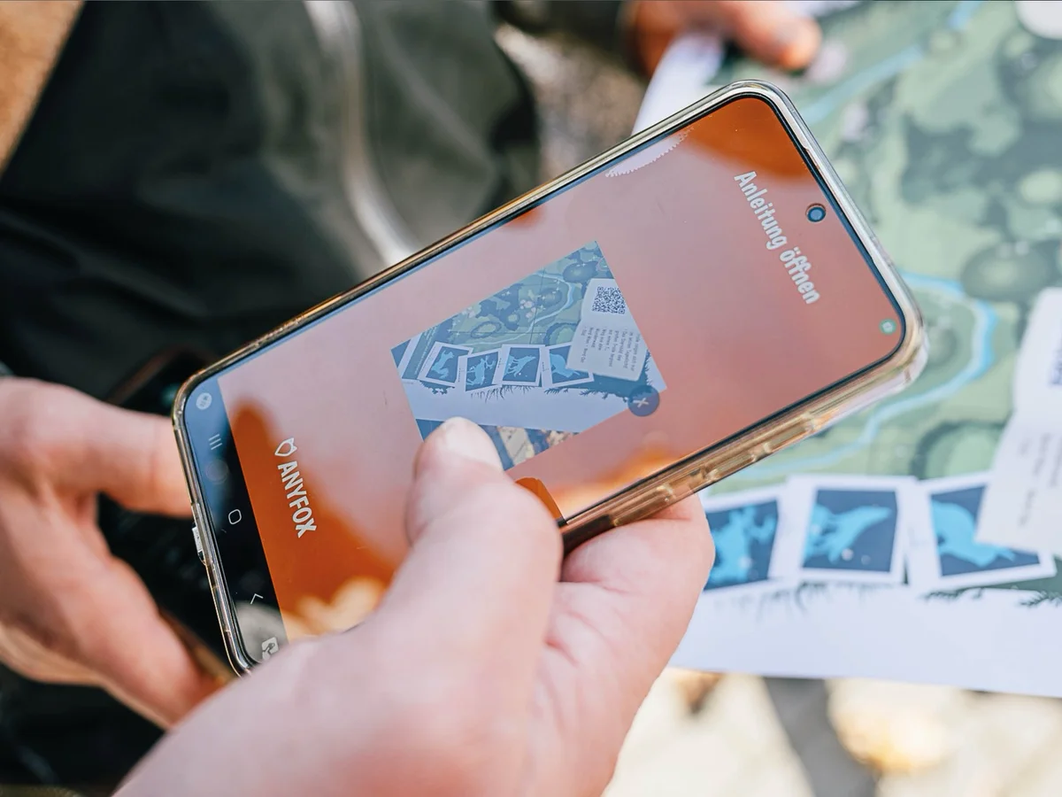 QR-Code scannen und los geht es.