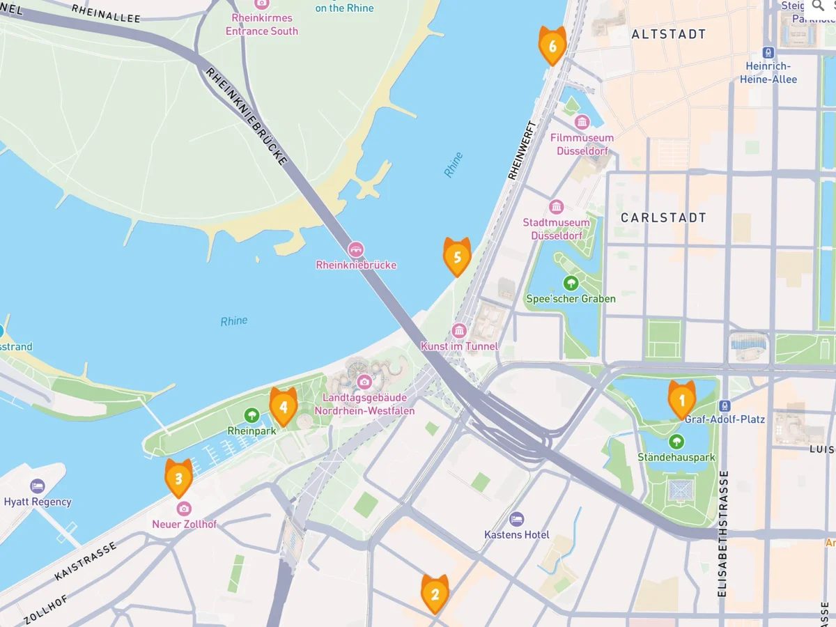 Unsere Schnitzeljagd-Tourempfehlung durch Düsseldorf Unsere Schnitzeljagd-Tourempfehlung durch Düsseldorf