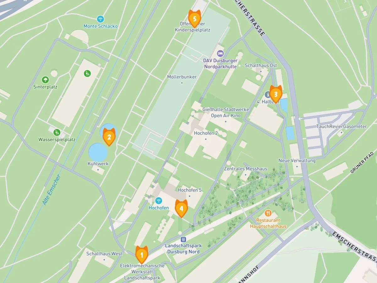 Schnitzeljagd durch den Landschaftspark Duisburg-Nord