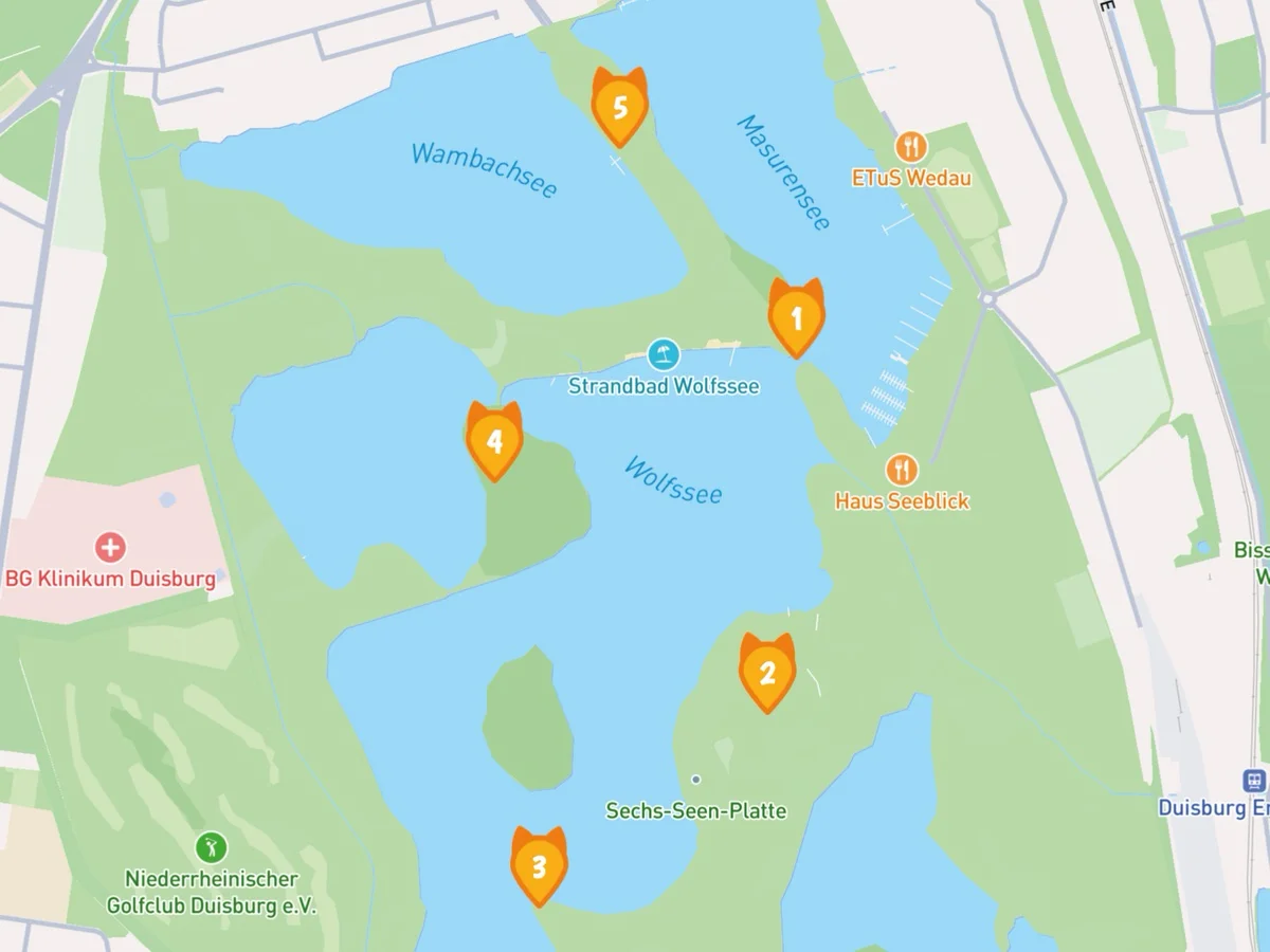 Route durch die Sechs-Seen-Platte