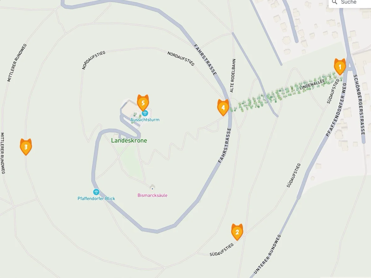 Tourempfehlung für eine Schnitzeljagd auf die Landeskrone