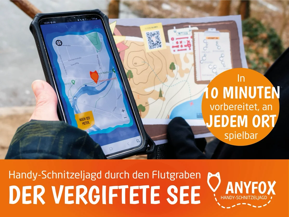 Schnitzeljagd entlang der Gera durch den Flutgraben
