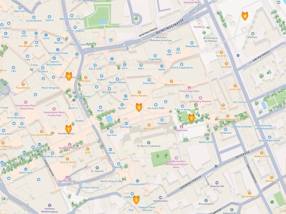 Tourempfehlung durch die Altstadt von Mainz Tourempfehlung durch die Altstadt von Mainz