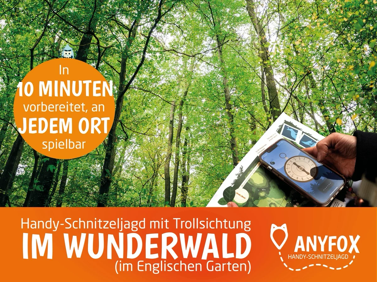 Fotografiert einen alten Troll im Englischen Garten 