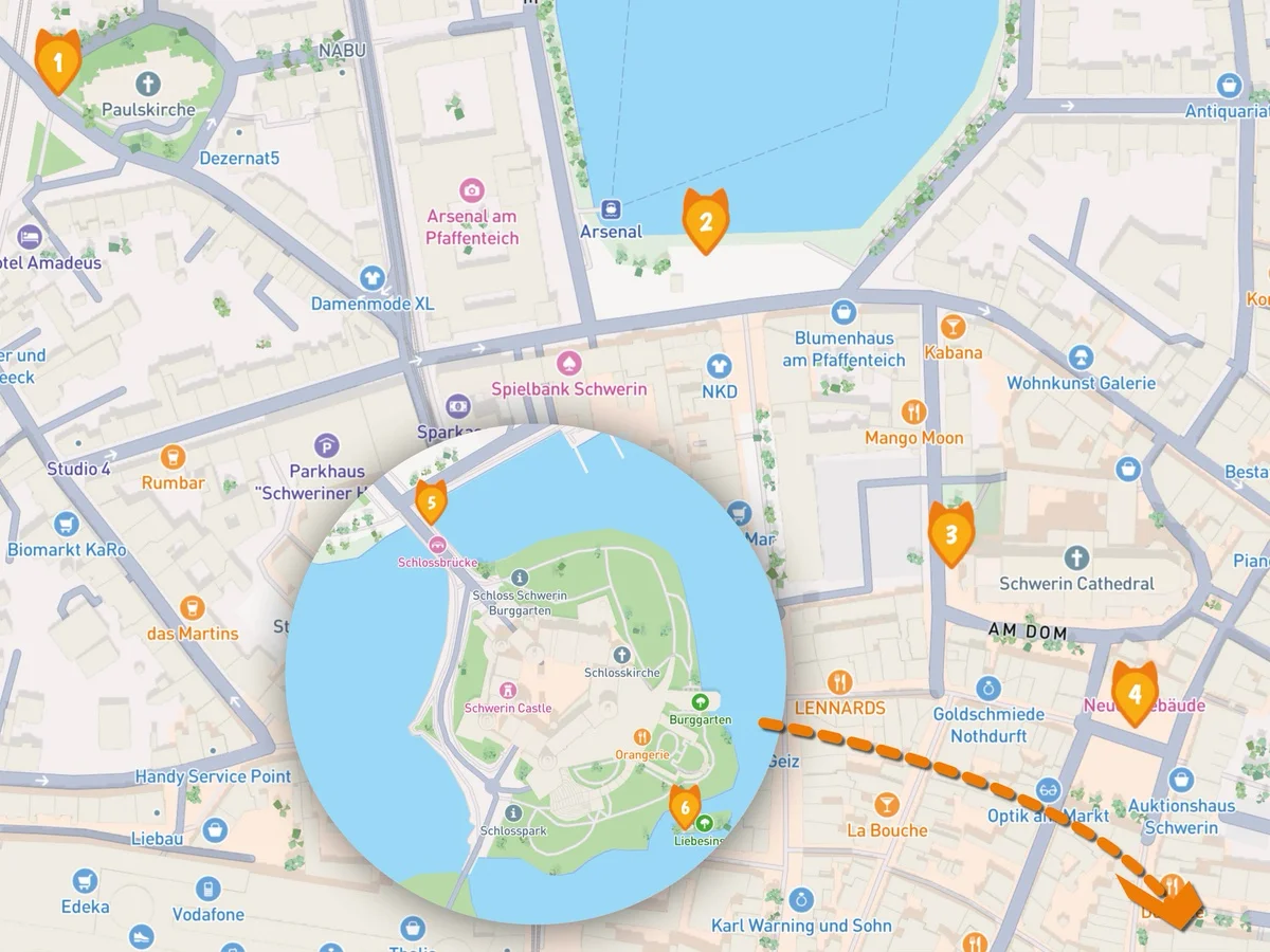 Unsere Schnitzeljagd-Tour durch die Schweriner Altstadt Unsere Schnitzeljagd-Tour durch die Schweriner Altstadt