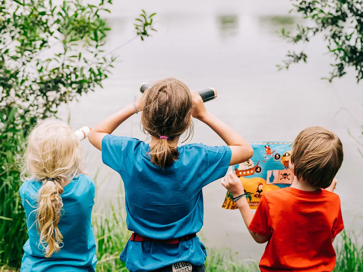 Schatzsuche mit Kindern